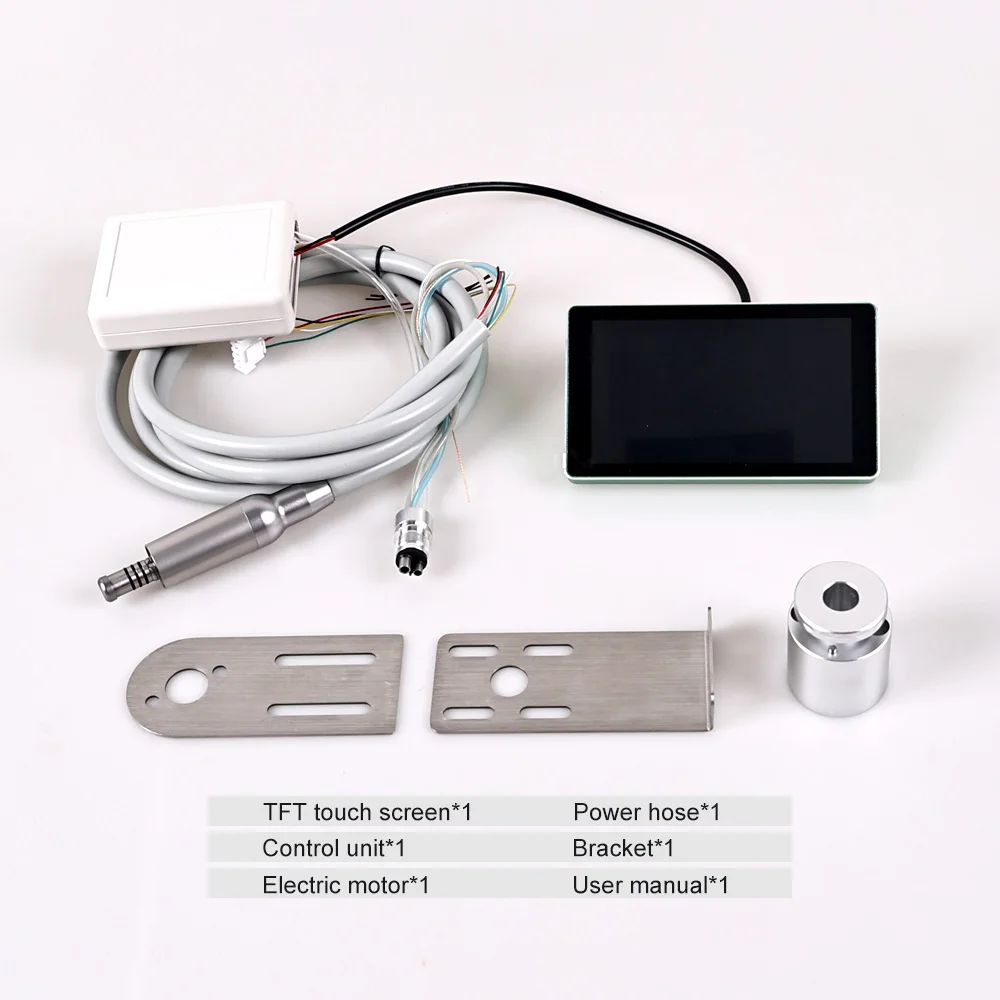 ELIJAH Dental Built-in Brushless Micromotor Full Touch Screen E-Type Grinding Polishing Electric Motor Dentist Lab Equipment