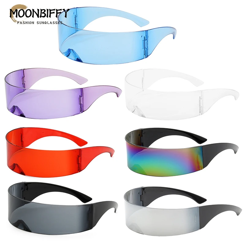 Dance Prom Party Glasses High Technology Sunglasses Future Design Eyeglasses Camera Props Bar Night Club Cool Mask Face Decor