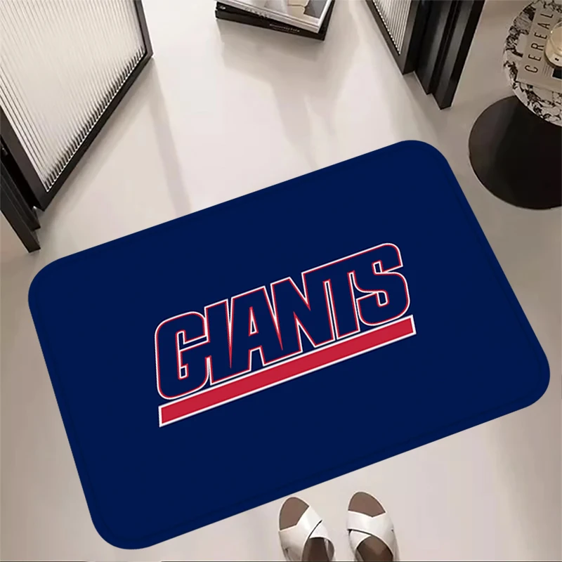 Non-slip Mat Kitchen Carpet New York Giants Living Room Rugs Foot Carpets Entrance Doormat Kawaii Rug Floor Mats Home Decors