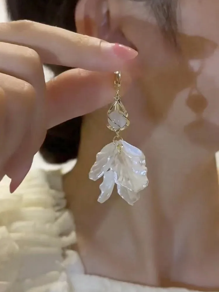 IA BEAR Brincos de flor de acrílico com borla projetados exclusivos fs de alta qualidade brincos pendus na moda ve...
