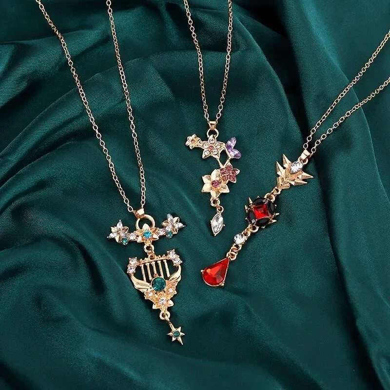 Game Anime Genshin Impact Necklace Cartoon Pendant Kawaii Lady Accessories Fashion Charm Men Necklace Accessories Holiday Gifts