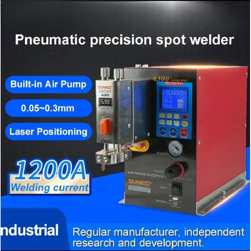 Sunkko A00+ Industrial Gr .KW Pneumatic Prsing Spot Lithium Battery Pack Repair Device