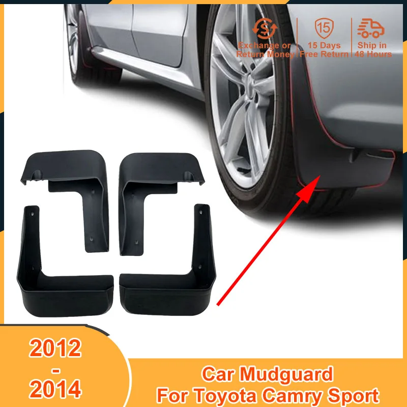 

4Pcs/Set Auto Mudguard For Toyota Camry Sport 2012 2013 2014 Car Mudflaps Black PVC Mud Flaps Splash Guards Fender Protector