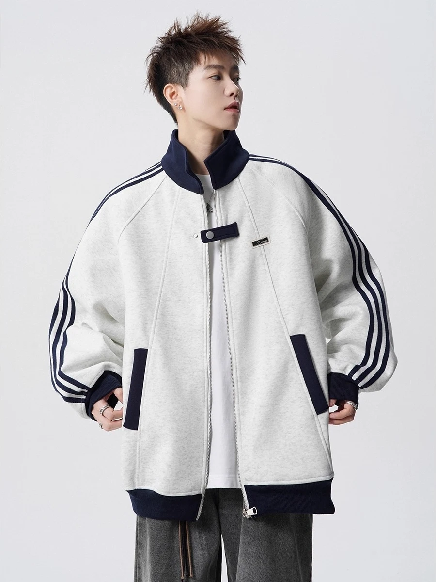 

Свободная бейсбольная куртка American Sle, мужская весенне-осенняя модная цветная блузка, повседневная полосатая верхняя одежда для пар и женщин