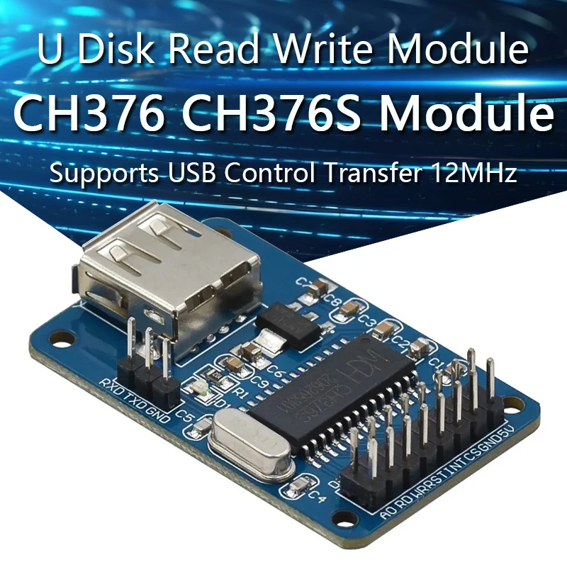 

CH376 CH376S U Disk Read Write Module Supports USB Control Transfer 12MHz