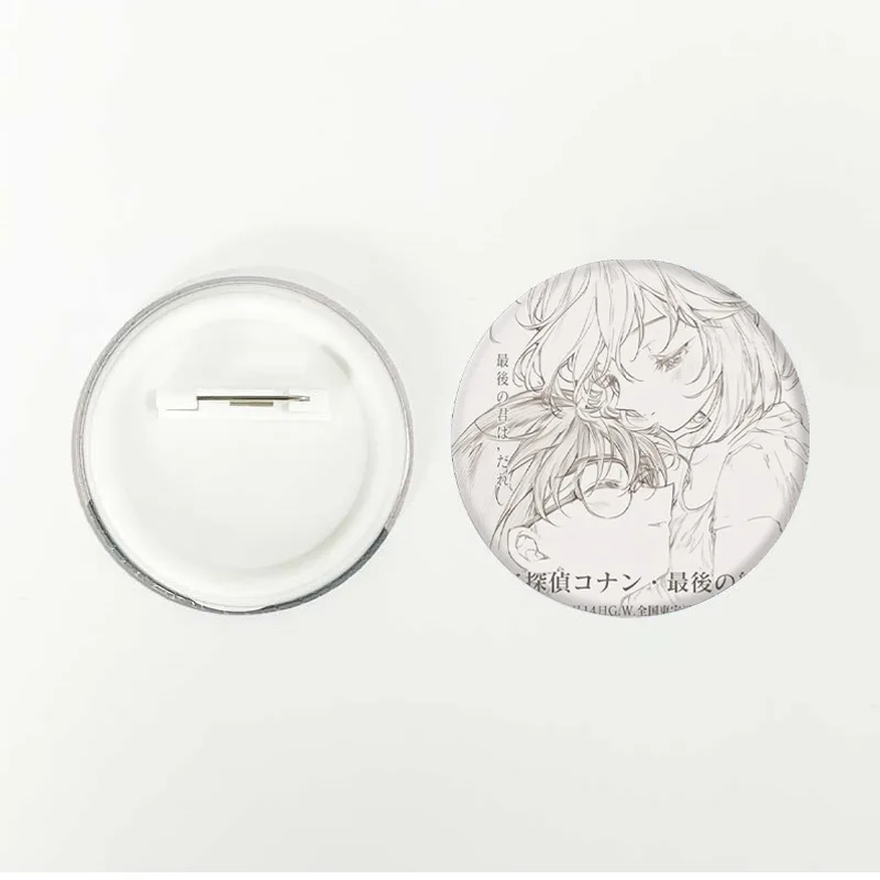Detetive Conan Filme The Last Bond Anime Chaveiro Espelho Crachá Fã Mercadoria Acessórios Coleção Manga Japonesa Cosplay