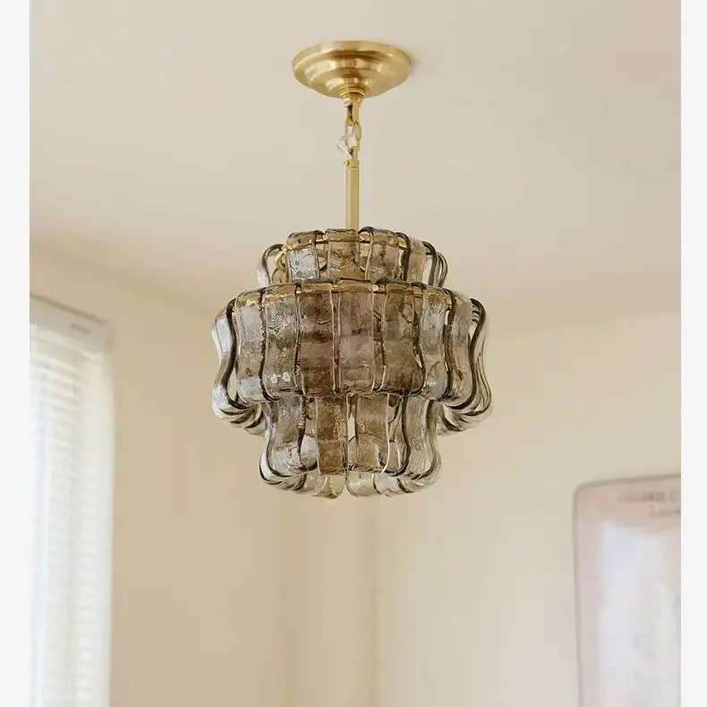 French Mid Century Glass Pendant Light Style Vintage Atmosphere Lamp Home Changeable Luxury Nordic Modern Hanging Lamps