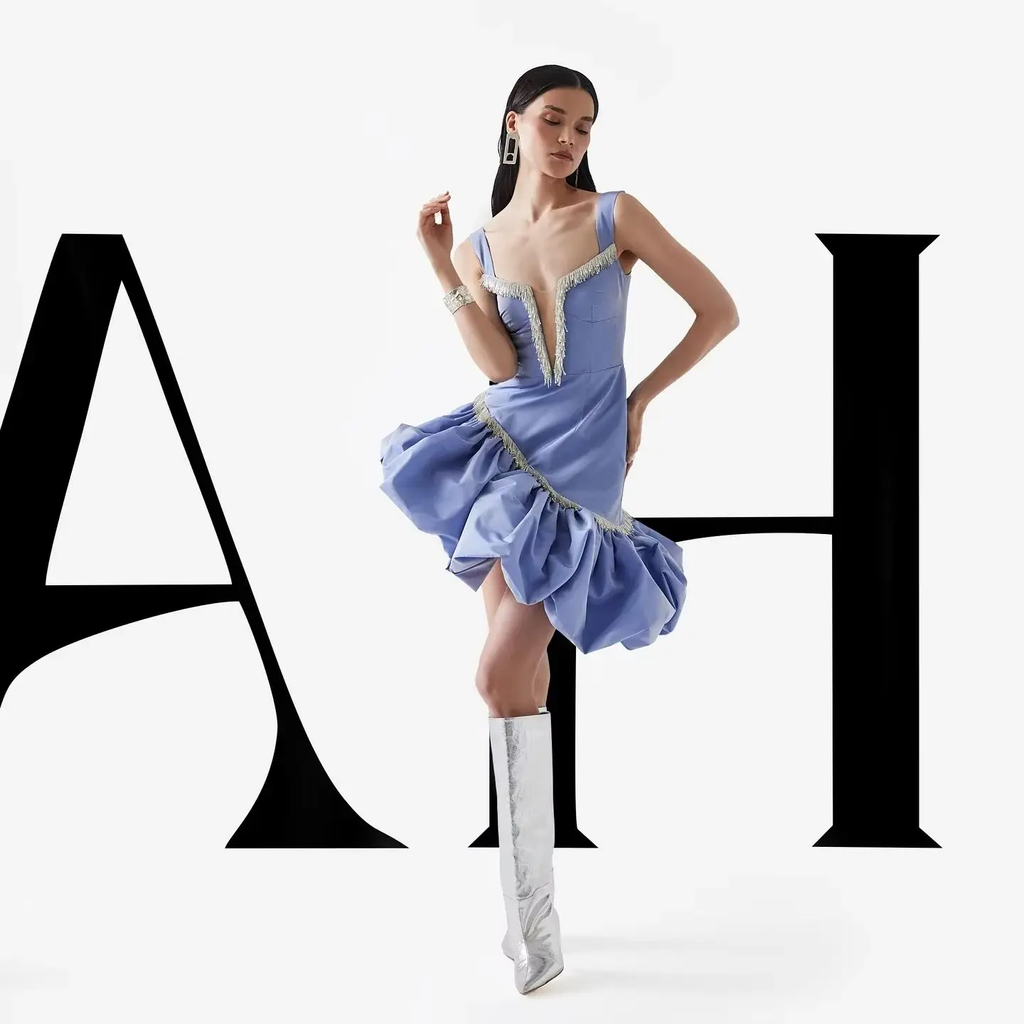 Chique vestidos femininos mini comprimento babados tafetá curto vestido de baile princesa assimétrico em camadas frisado vestidos de baile aniversário wear