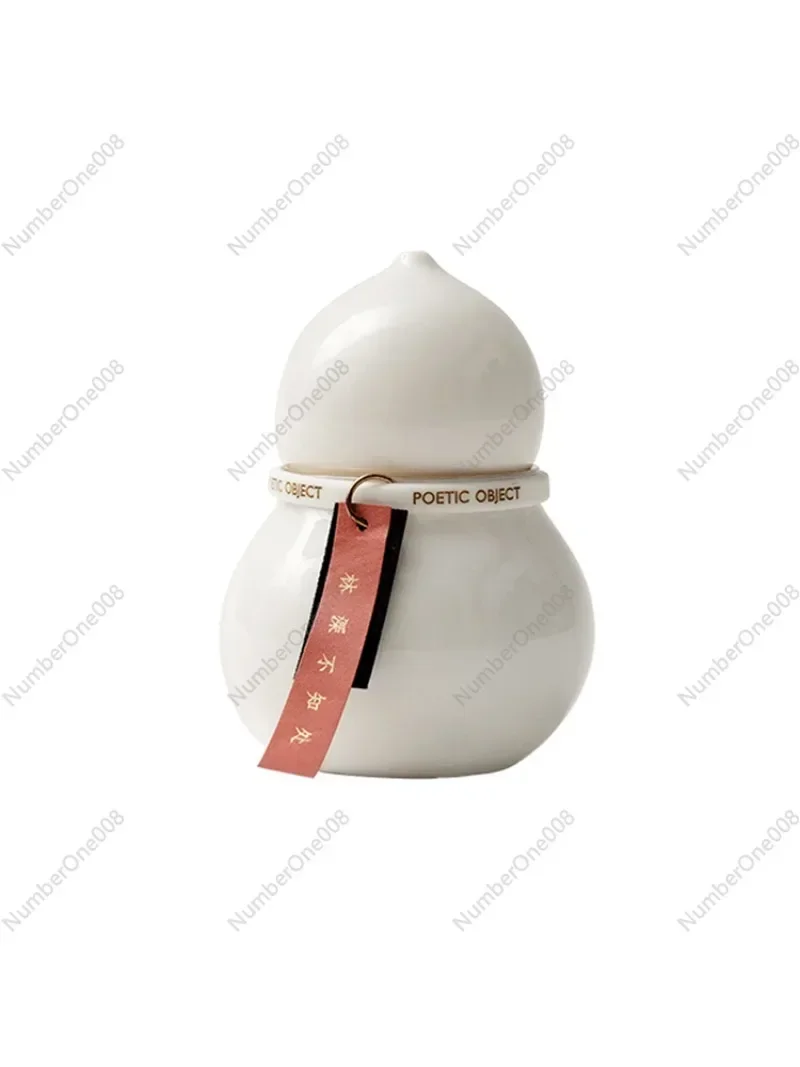 

Gourd Scented Candle | "Fulu" White Porcelain Gourd, Scented Candles, Oriental Humanities Design
