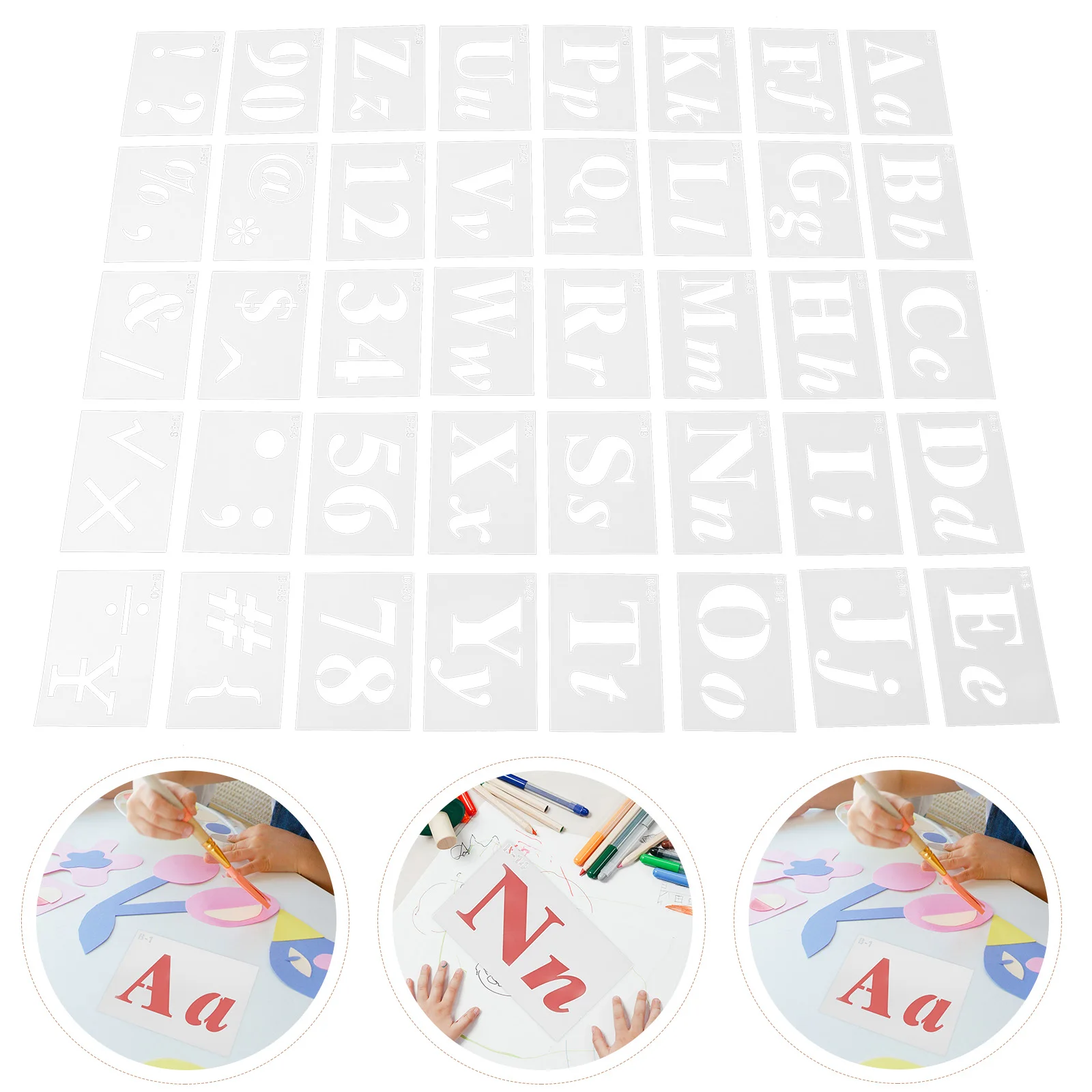 

Creative Alphabet Graffiti Stencil Reusable Letter Number Templates For Fabric Painting Diy Crafts Kids Calligraphy