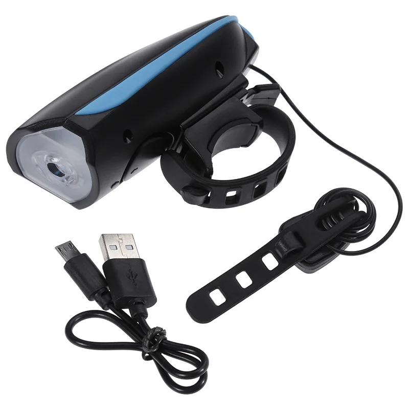 

Bike Lights Set with 120 db Horn Speaker, 1200mAh USB Rechargeable Bicycle Headlight