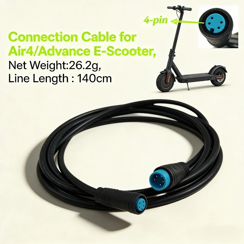

Connection Cable for Air4/Advance Electric Scooter, Main Control Communication Wire Bluetooth Controller Dashboard Data Cable
