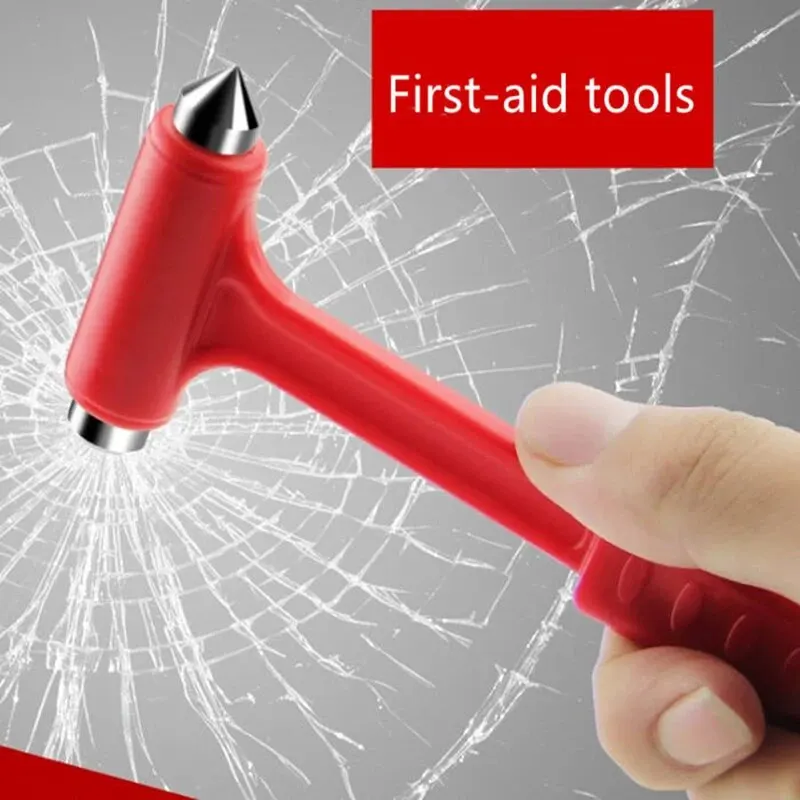 1st 2in1 Auto Veiligheid Hamer Nood Escape Tool Kit Auto Raam Glas Hamer Breker En Gordel Cutter Escape Tool