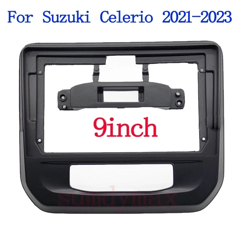 2din Car Radio Fascias Frame For Suzuki Celerio 2021 2022 2023  9'' Android Big Screen Dask Kit Fascia Audio Frame Dashboard