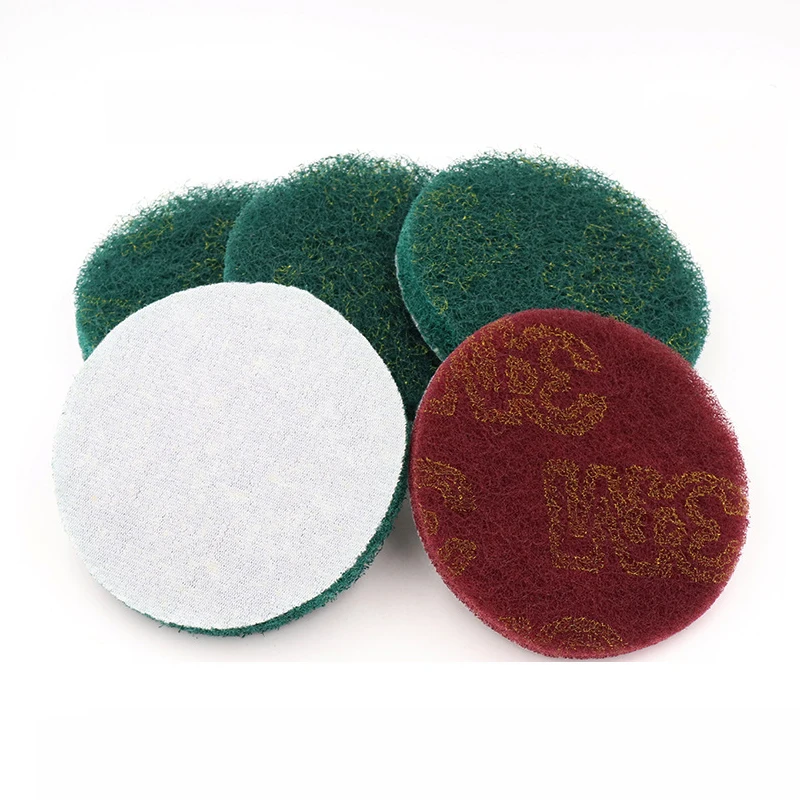 

1/5/10 шт., флокированные промышленные мочалки, 4-дюймовые нетканые полировальные подушечки, ткань для чистки, автомобильная полировальная подушечка, шлифовальные инструменты