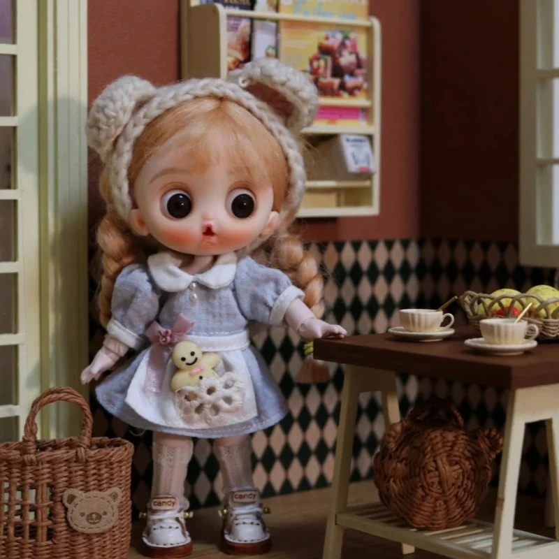 

12cm BJD Mini Dolls For Girls Cute Bag Key Pendant Accessories Body Bjd Doll Clothes Toys For Kids Children Baby Holiday Gift