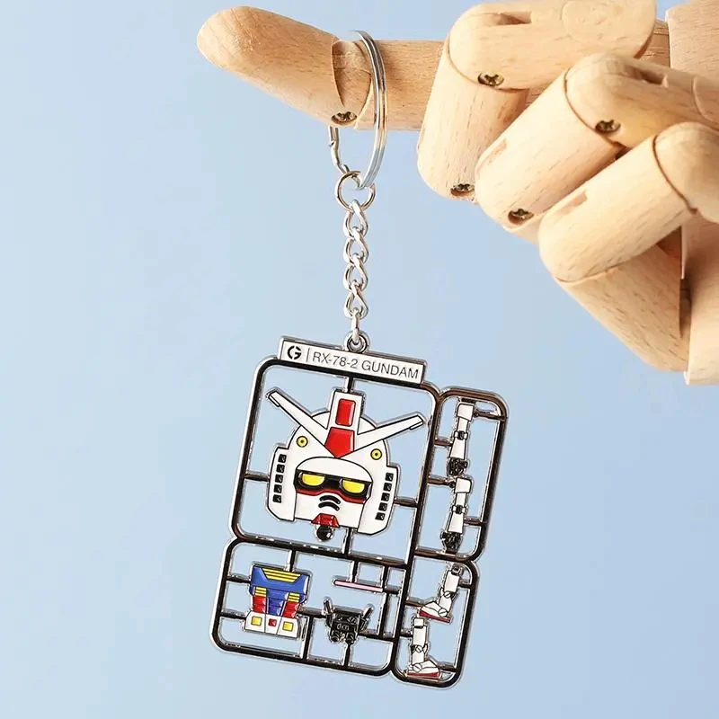 GUNDAM Animation Game Peripheral Toys Metal RX-78 FREEDOM Metal Pendant Keychain Exquisite decorations Anime Action Collection