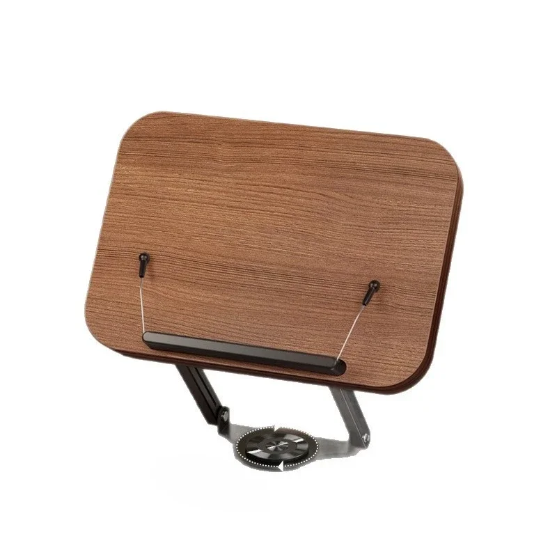 Wooden rotating reading stand, multi-functional solid wood reading stand, telescopic bookshelf