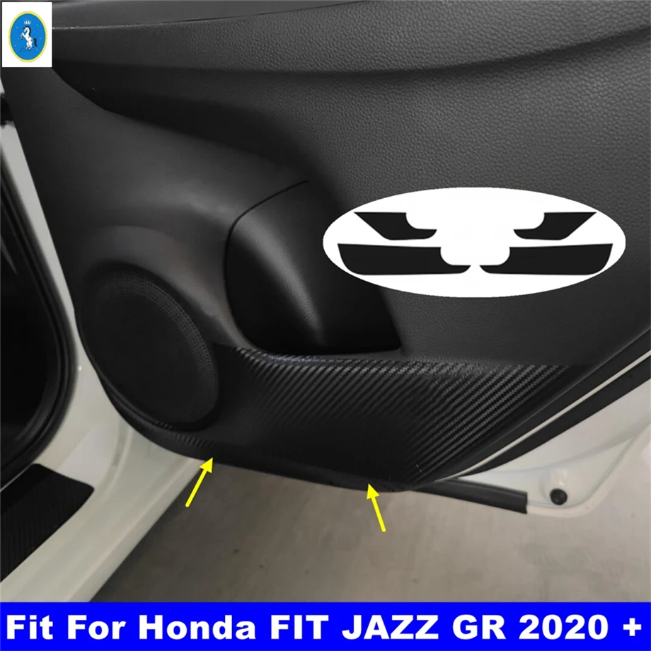 

Car-styling Door Anti-Kick Side Edge Film Protector Carbon Fiber Stickers For Honda Fit Jazz GR 2020 - 2022 Interior Accessories