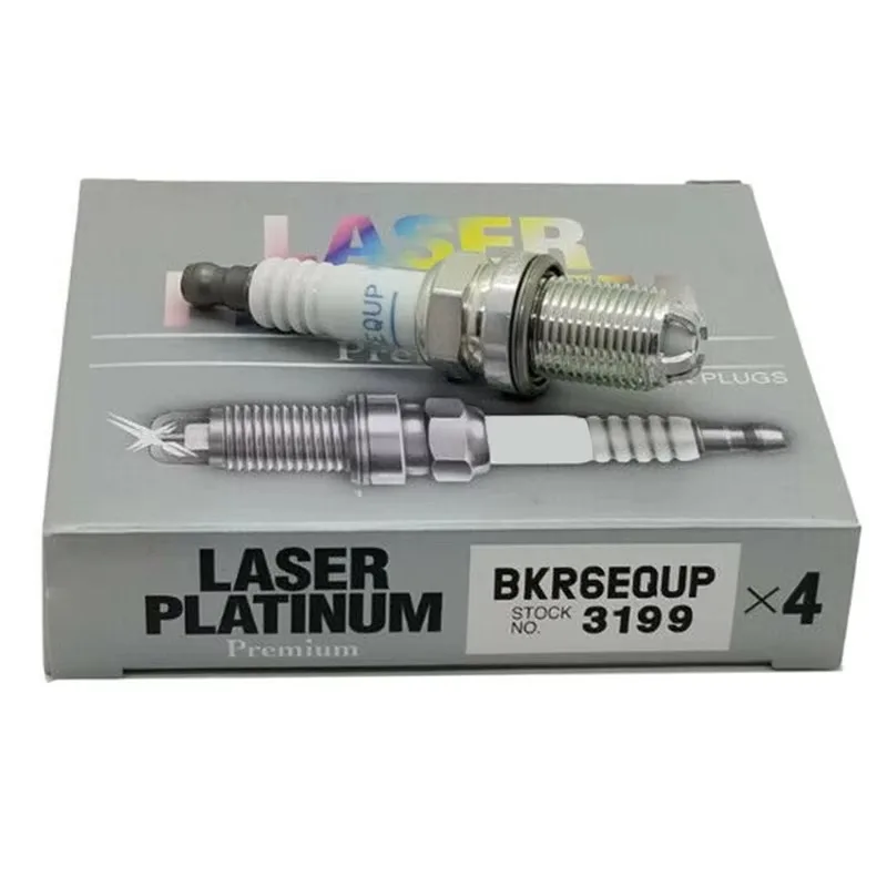 4/6PCS 3199 BKR6EQUP Spark Plug for BMW E39 E46 E60 E53 E66 320i 525i 540i X3 X5 MINI R50 R53 Audi A6 A8 VW Passat Volvo S60 V70