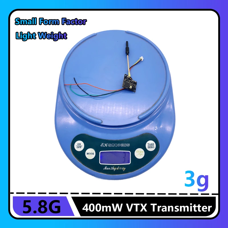 

5,8G 48CH 400 МВт VTX режим высокой мощности переключаемый видеопередатчик поддержка питания 5-24 В для радиоуправляемых дронов дальнего действия