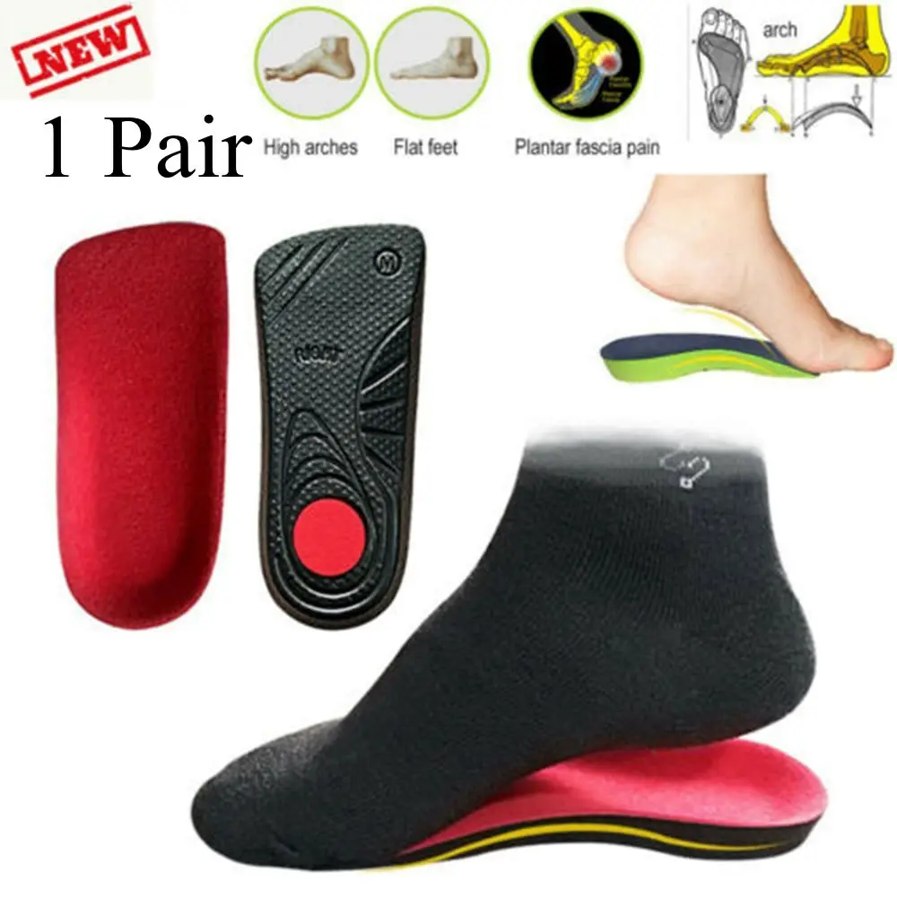 1 Pairs New Orthopedic Shoes Pad Increase Height X/O Legs Correction Varus Orthotic Insole Plantar Fasciitis Arch Support