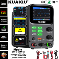 KUAIQU Microcurrent Voltage & Current Curve Bench Power Supply 0.01mA Lab Power Supply with Memory OVP OCP OUTPUT for Lab Test