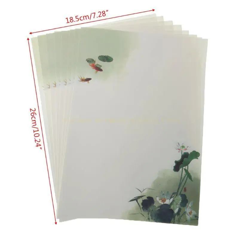 16Pcs/pack Beautiful Chinese Letter Paper Painting Writing Students St