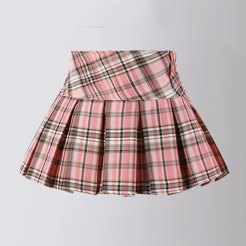 

Summer Tennis Skirt for Kids White High Waist Thin Pleated Skirt 2 To 13y School Teen Girls A-line Short Skirt Children Clothing