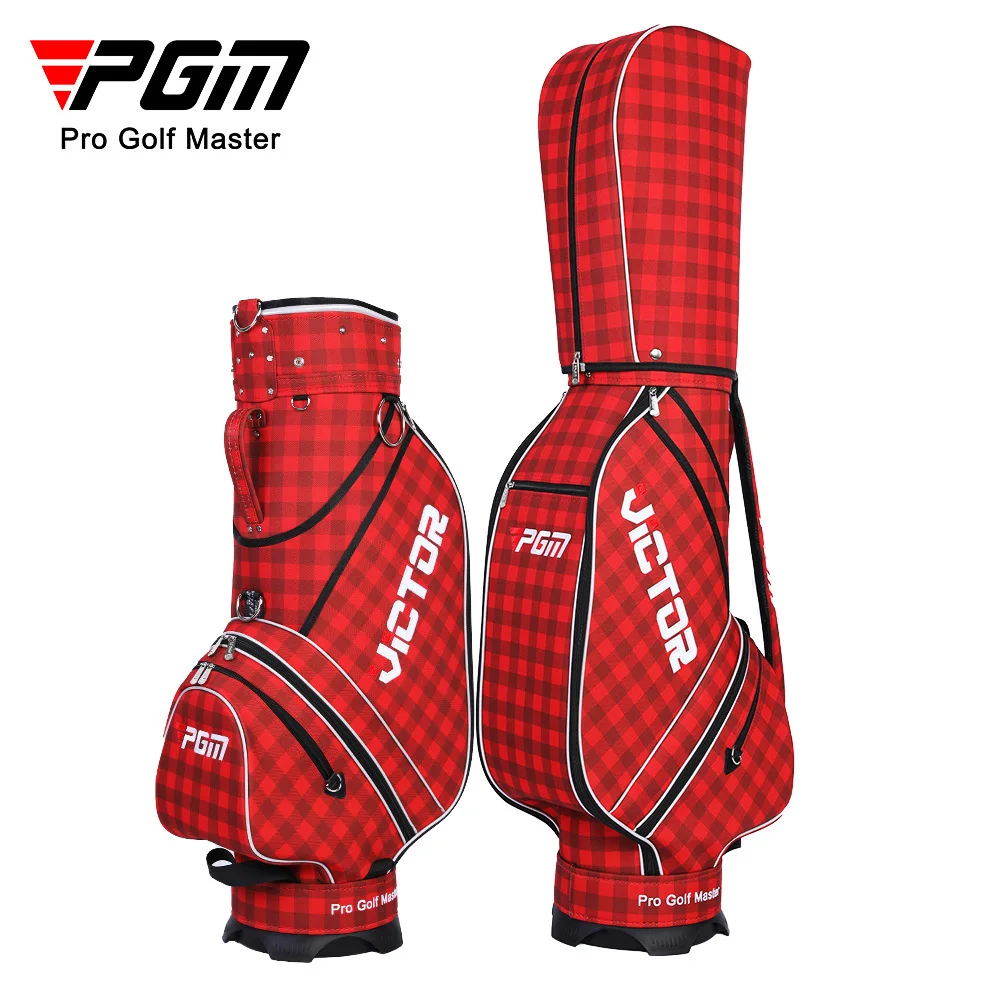 PGM golf bag British plaid men's/women's standard bag nylon golf bag