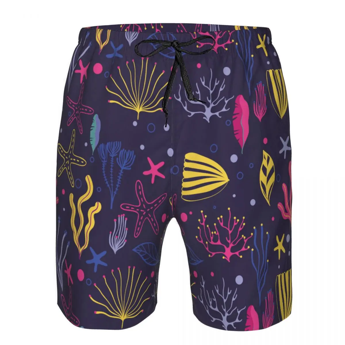 Mens Swimming Shorts Swimwear Dark Coral Pattern Men Trunks Swimsuit Beach Wear Boardshorts