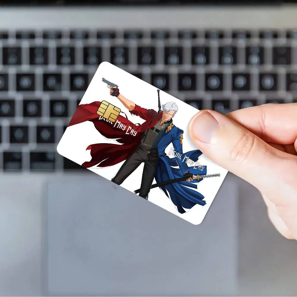 كارتون الشيطان قد يبكي 2025 بطاقات الائتمان البنك حافلة تمرير ملصقات ديكور رائع مقاوم للماء 4 قطعة بطاقة #4