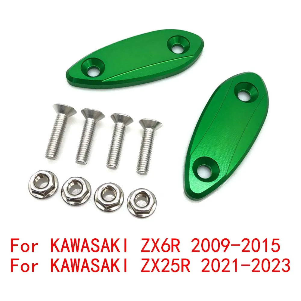 

Motorcycle modification parts rearview mirror baffle decorative parts for KAWASAKI ZX6R ZX-6R 2015-2009 ZX25R ZX-25R 2023-2021