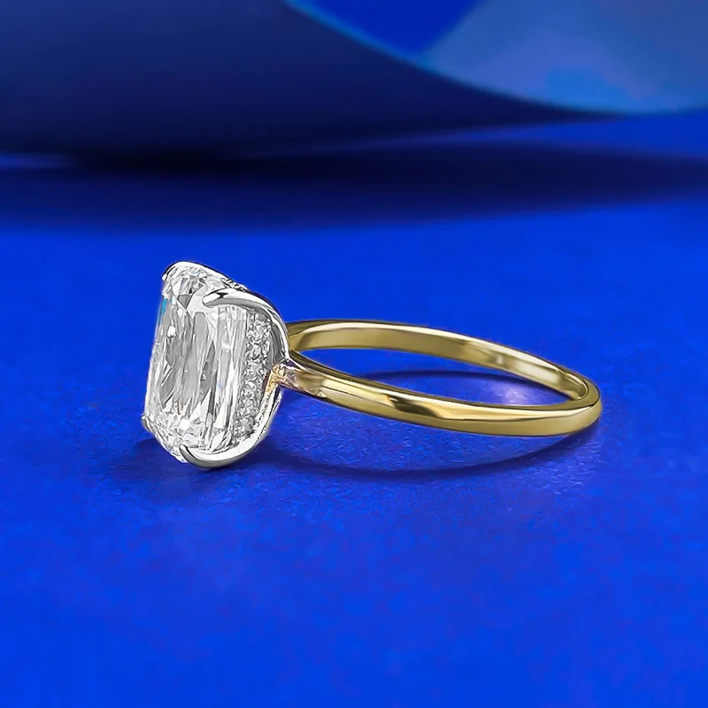 Fine 3Ct Lab Diamond Ring 100% Real 925 Sterling Silver Party Wedding Band Rings for Women Bridal Engagement Jewelry Gift - Image 2