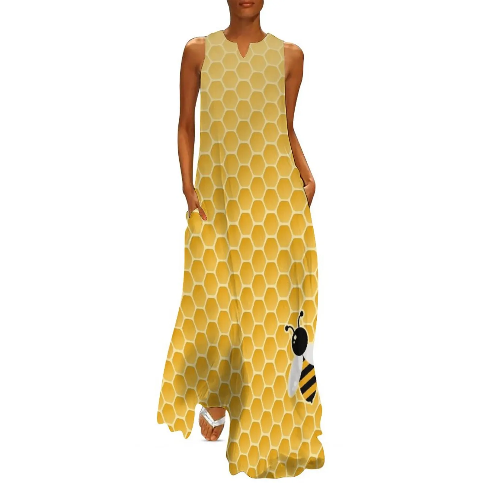 

Bee-autiful Long Dress Women"s skirt elegant party dress for women 2024 african dresses for woman