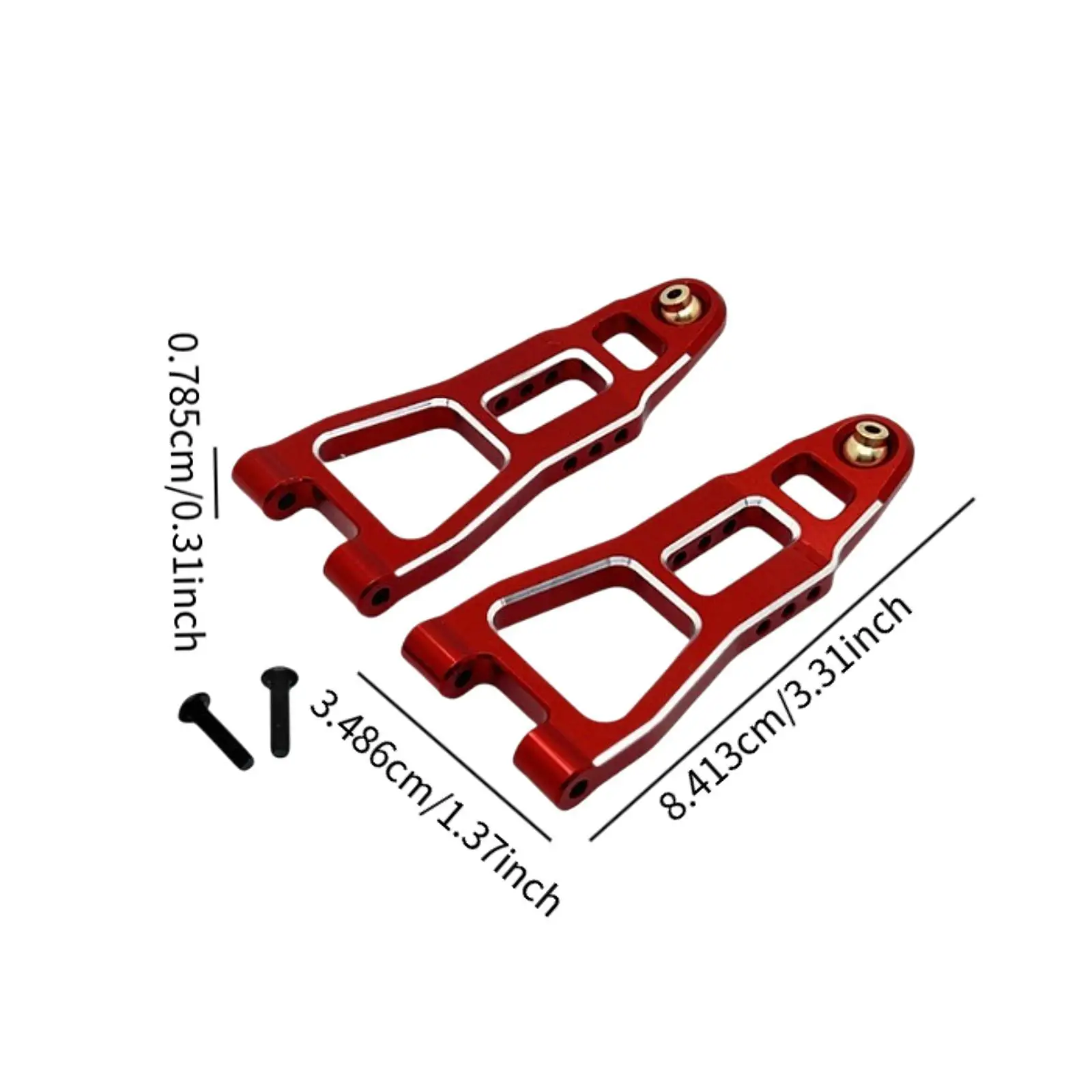 2x 1/12 escala RC coche actualizaciones accesorios delantero trasero brazo inferior profesional