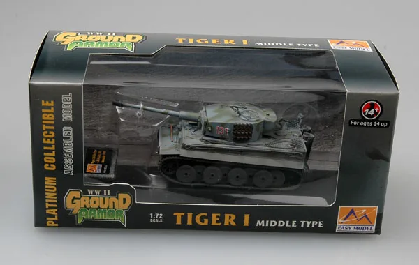 1/72 WWII German Tiger I Tank Finished Model Model Collection