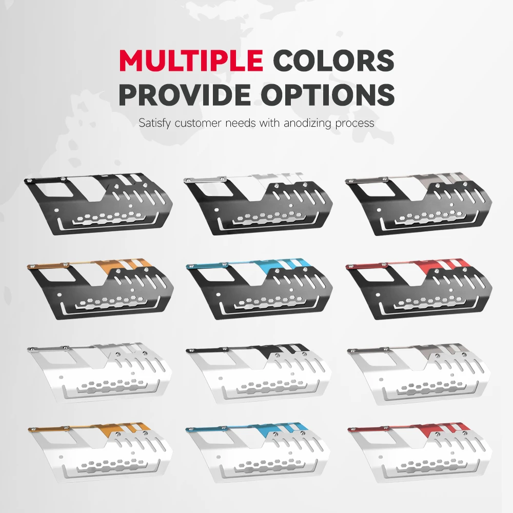 ل SYM Sanyang Husky Adv 150 Mmbcu158 MMBCU150 DRG 158 دراجة نارية الألومنيوم العادم الأنابيب حامي الحرارة درع غطاء #5