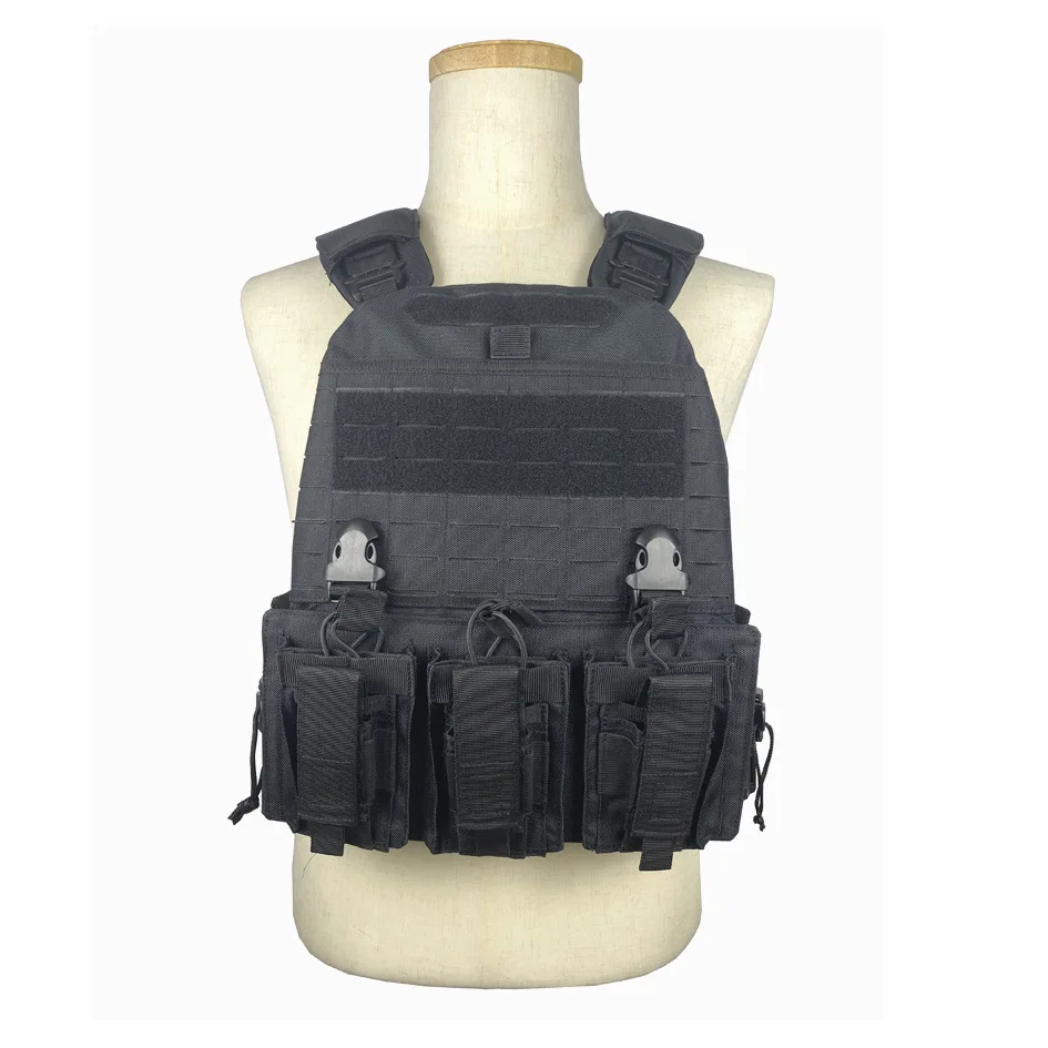 

Plate Carrier Tactical Vest With Quick Release Security Molle Chaleco Tactico Bandolier Laser Cut Tactical Vest