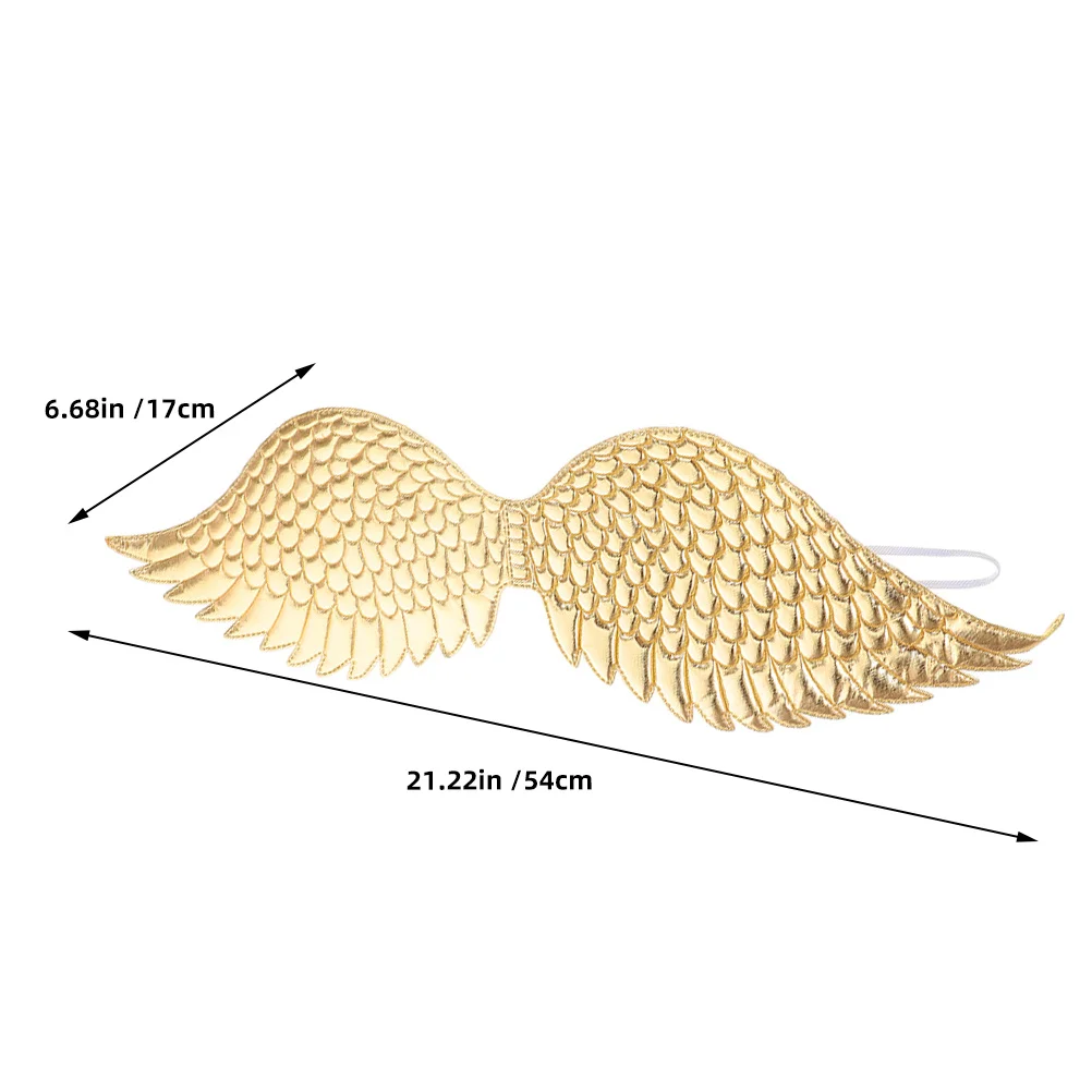 Disfraz ligero y cómodo para niños, disfraz de Halloween, fiesta de Navidad, disfraz de alas de actuación, 2 uds.