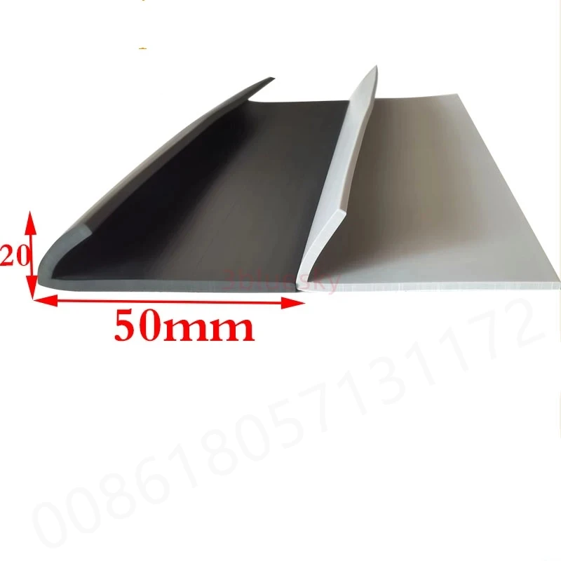 

Custom L Strip Angle Corner Protector Rubber Edge Encloser Shield Collision Avoidance Gasket 20x50mm Black Grey