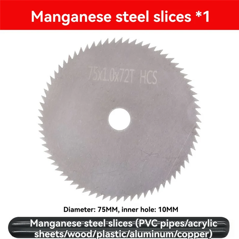 A88E-6Pcs 75Mm Cutting Disc Kit For 10Mm Bore Angle Grinder Metal Circular Saw Blade Flat Flap Grinding Wheel Sanding Pads