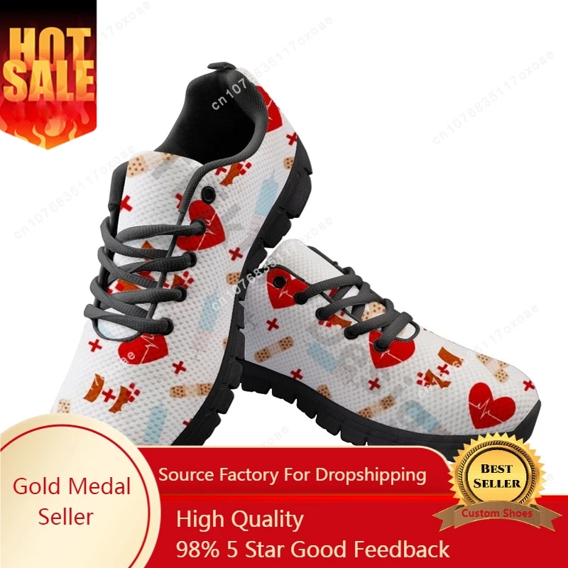 

Breathable Women Sneakers Cute Girls Platform Nurse Shoes For Custom New Style Light Mesh Shoes Outdoor Chunky Trainers Zapatos