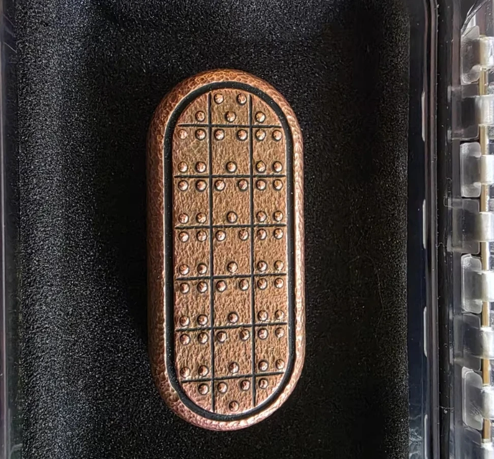 Giocattoli di decompressione con cursore fidget topb in rame EDC Dz qin usati