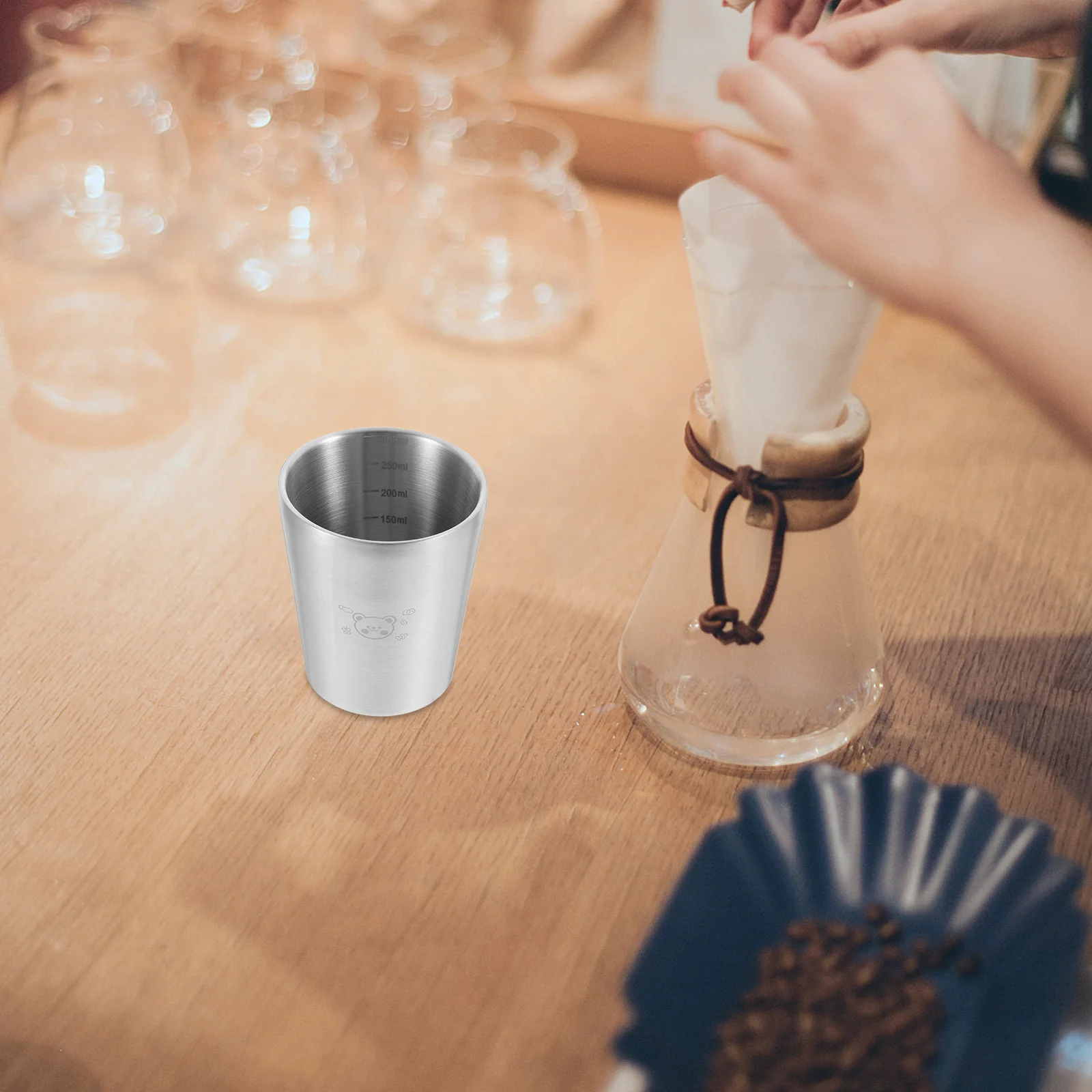 2 قطعة كوب طبقة من الفولاذ المقاوم للصدأ للمشروبات الباردة الساخنة أكواب النار مثلج القهوة عصير البيرة النبيذ ديكور الحفلات ملحقات المنزل #4