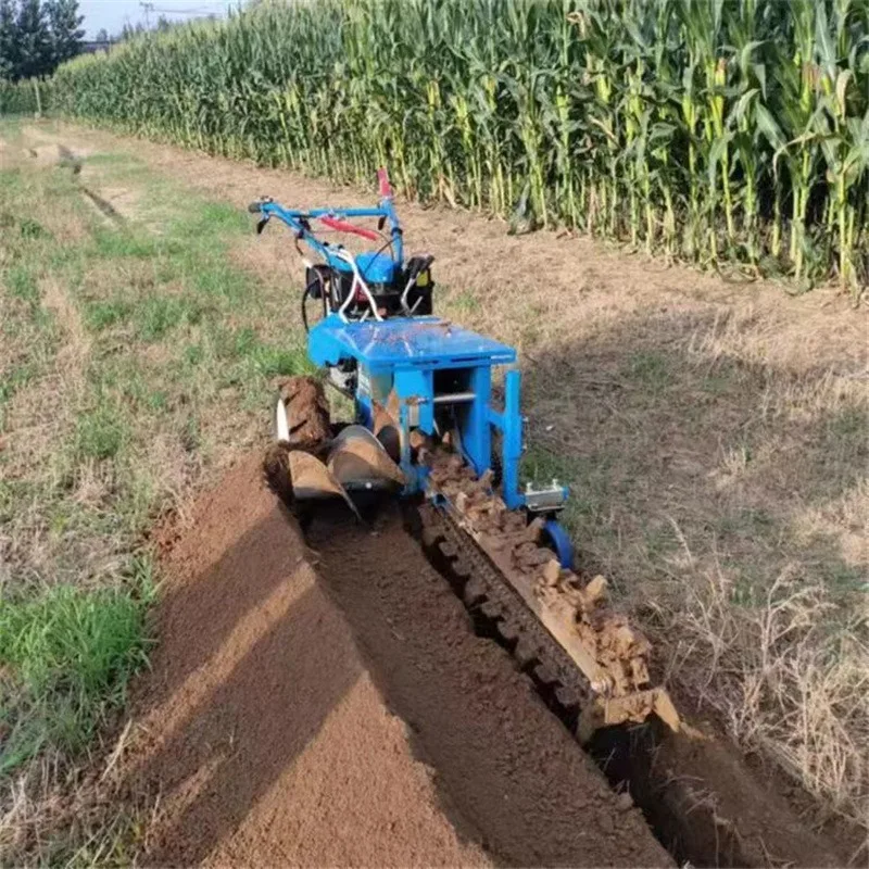 Multifunctional hand-held trenching machine Cable trenching hand-held chain trenching machine y