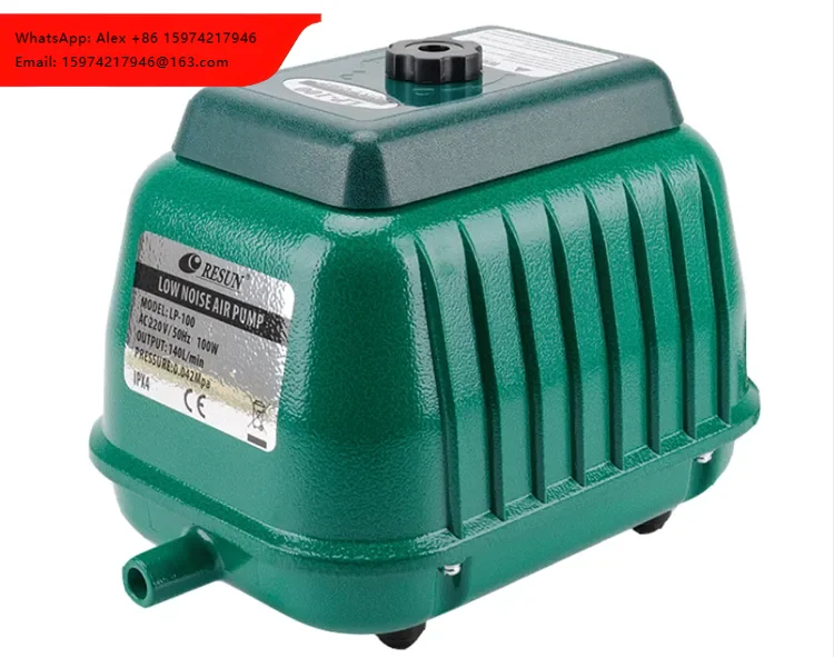 220V Resun LP-20/LP-40/LP-60/LP-100/LP-200 Rectangle Plastic Fish Pond Low Noise Superpower Oxygen Air Pump For Living Room Box