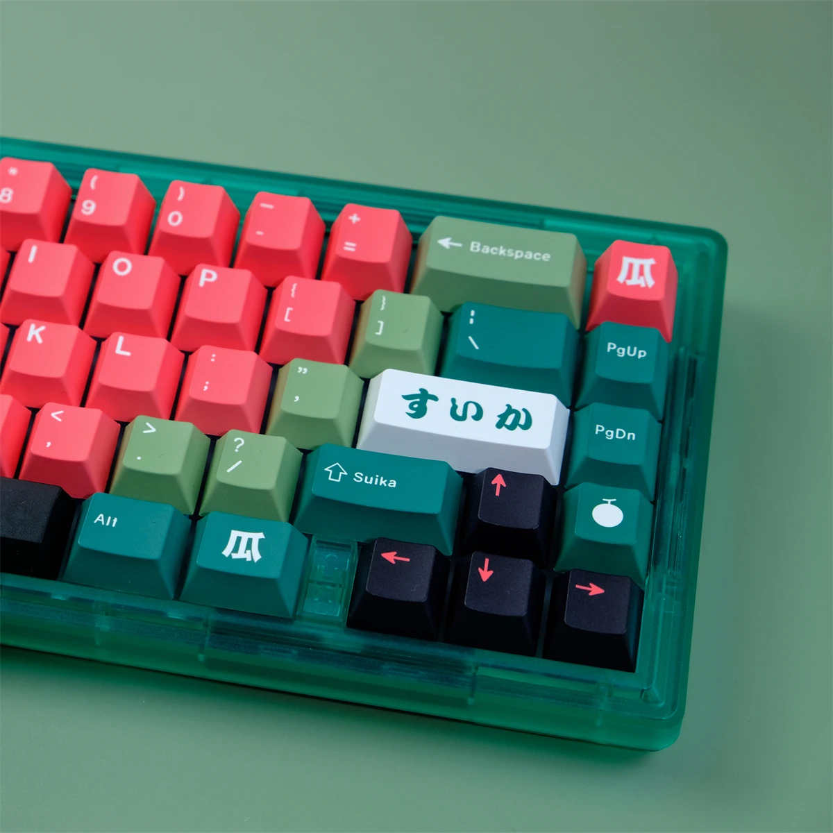 GMK Watermelon Theme Keycaps 129 Key PBT Five Sided Heat Sublimation Keycaps Cherry Profile Original Keycap Mechanical Keyboard