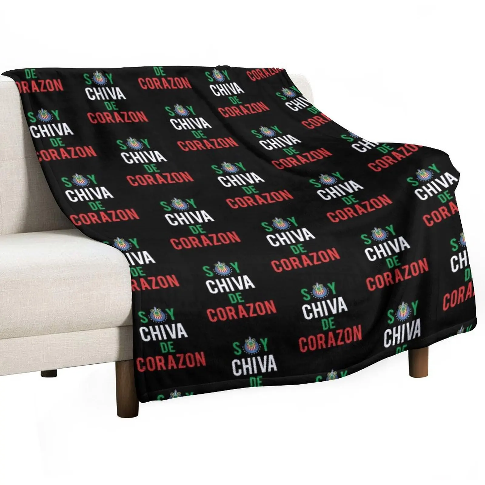 Chivas De Guadalajara Mexican Soccer Team Soy Chiva De Corazón Throw Blanket Decorative Beds Sleeping Bag Summer Furrys Blankets