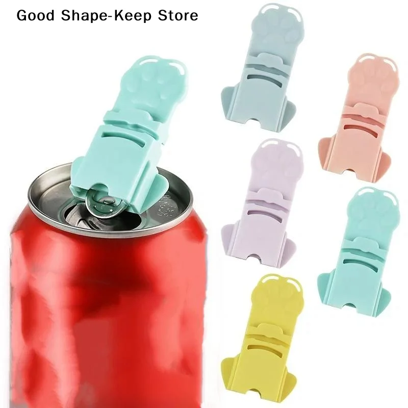 1/5 Pcs Portable And Remover Reusable Bottle Opener Simple Can Opener Macaron-Colored Cat Paw Shape Bottle Cap Kitchen Tools
